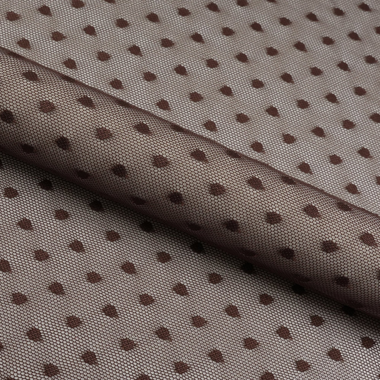 Polka Dot Stretch Mesh Fabric