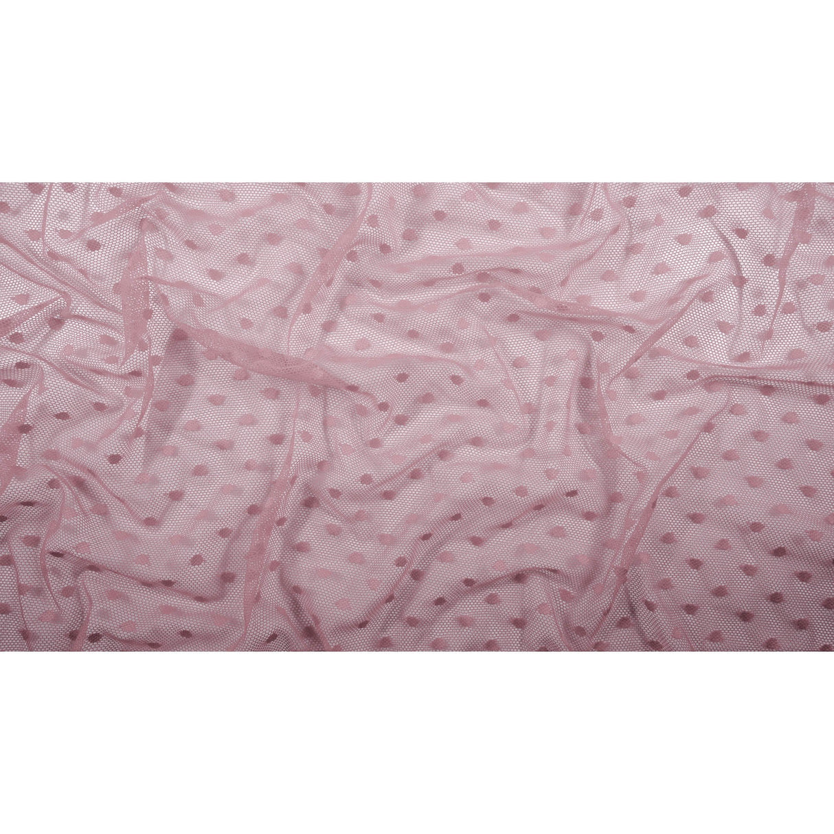 Polka Dot Stretch Mesh Fabric