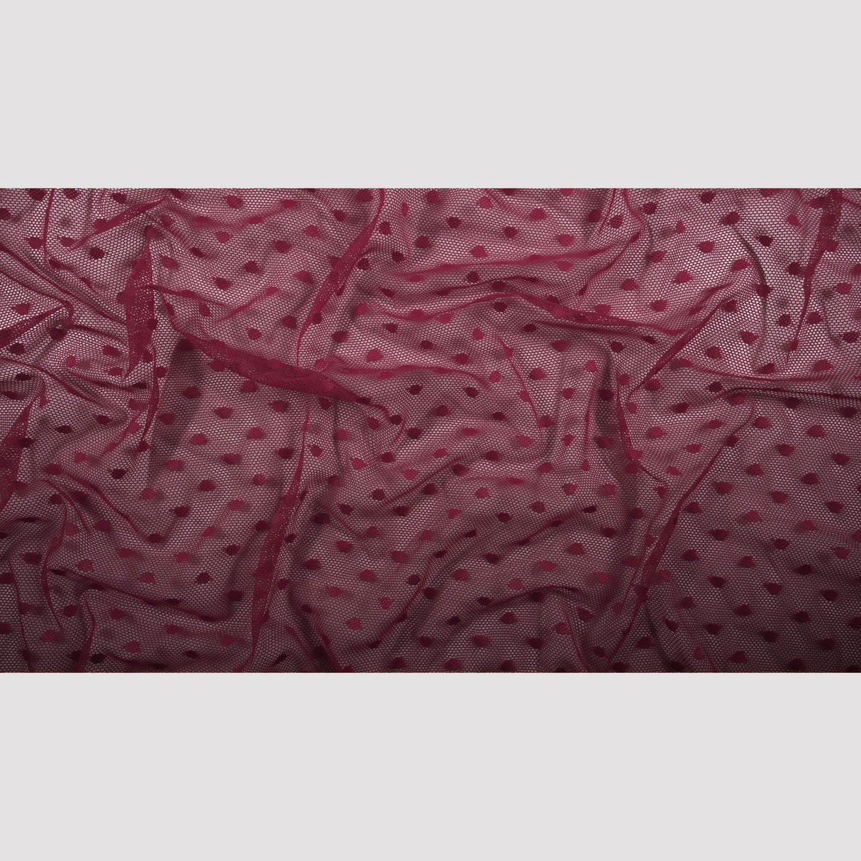 Polka Dot Stretch Mesh Fabric