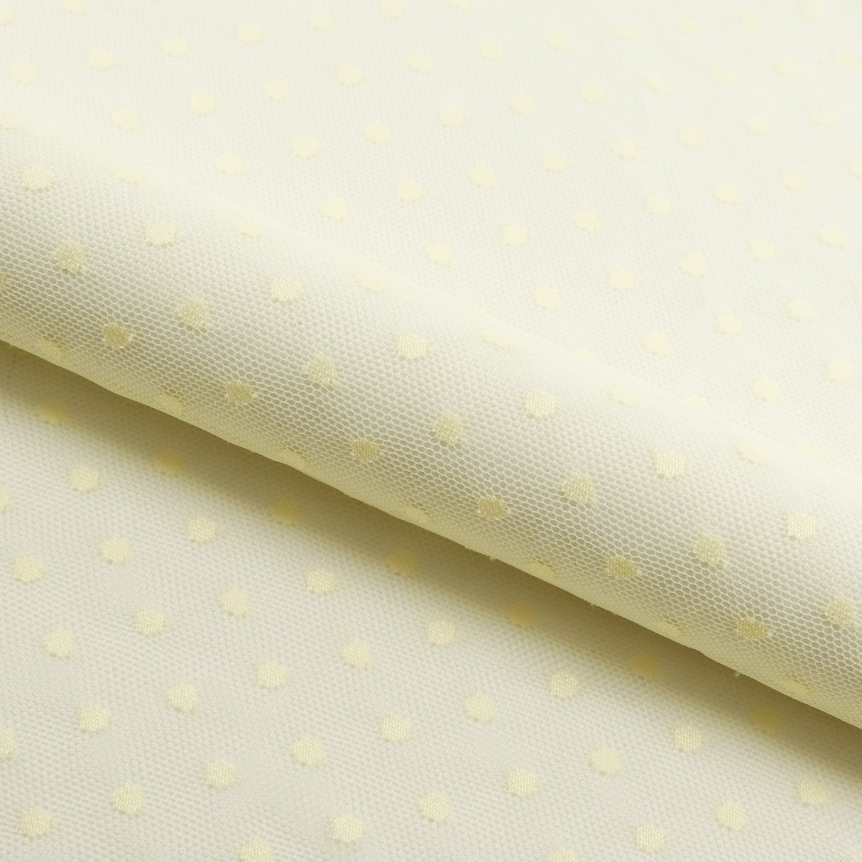Polka Dot Stretch Mesh Fabric