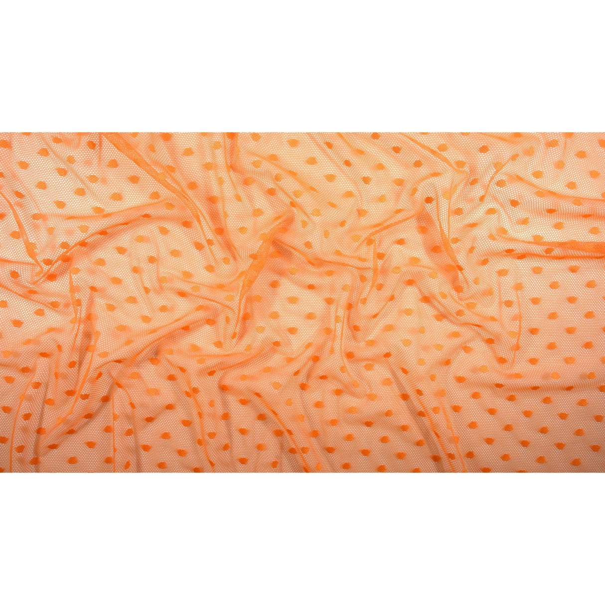 Polka Dot Stretch Mesh Fabric