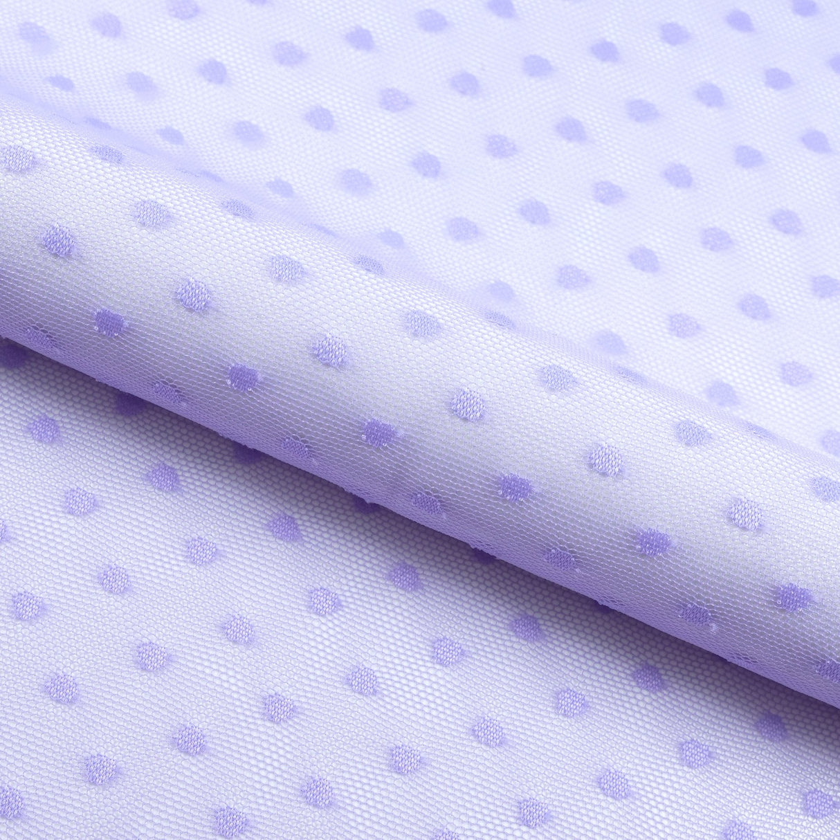 Polka Dot Stretch Mesh Fabric