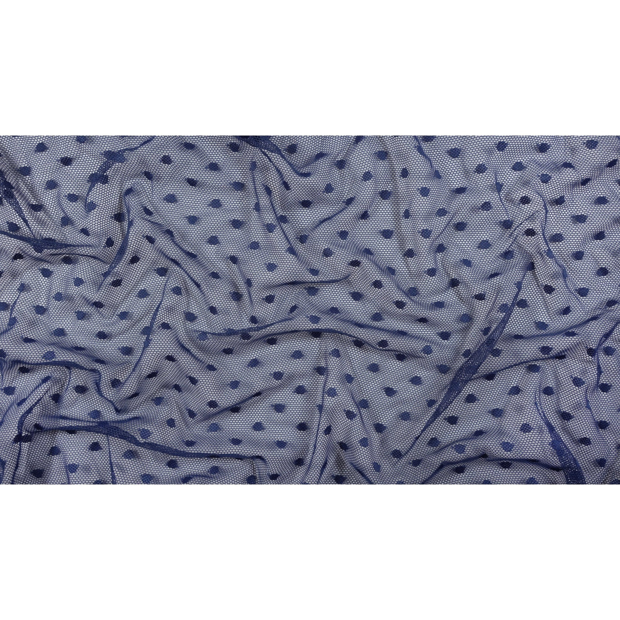 Polka Dot Stretch Mesh Fabric