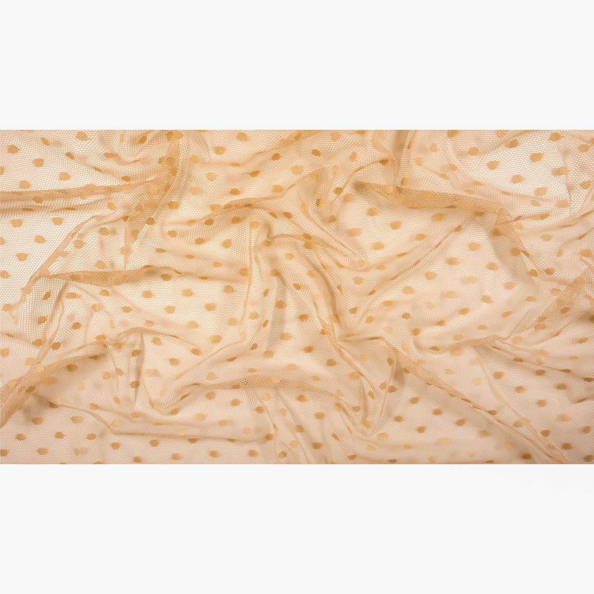 Polka Dot Stretch Mesh Fabric