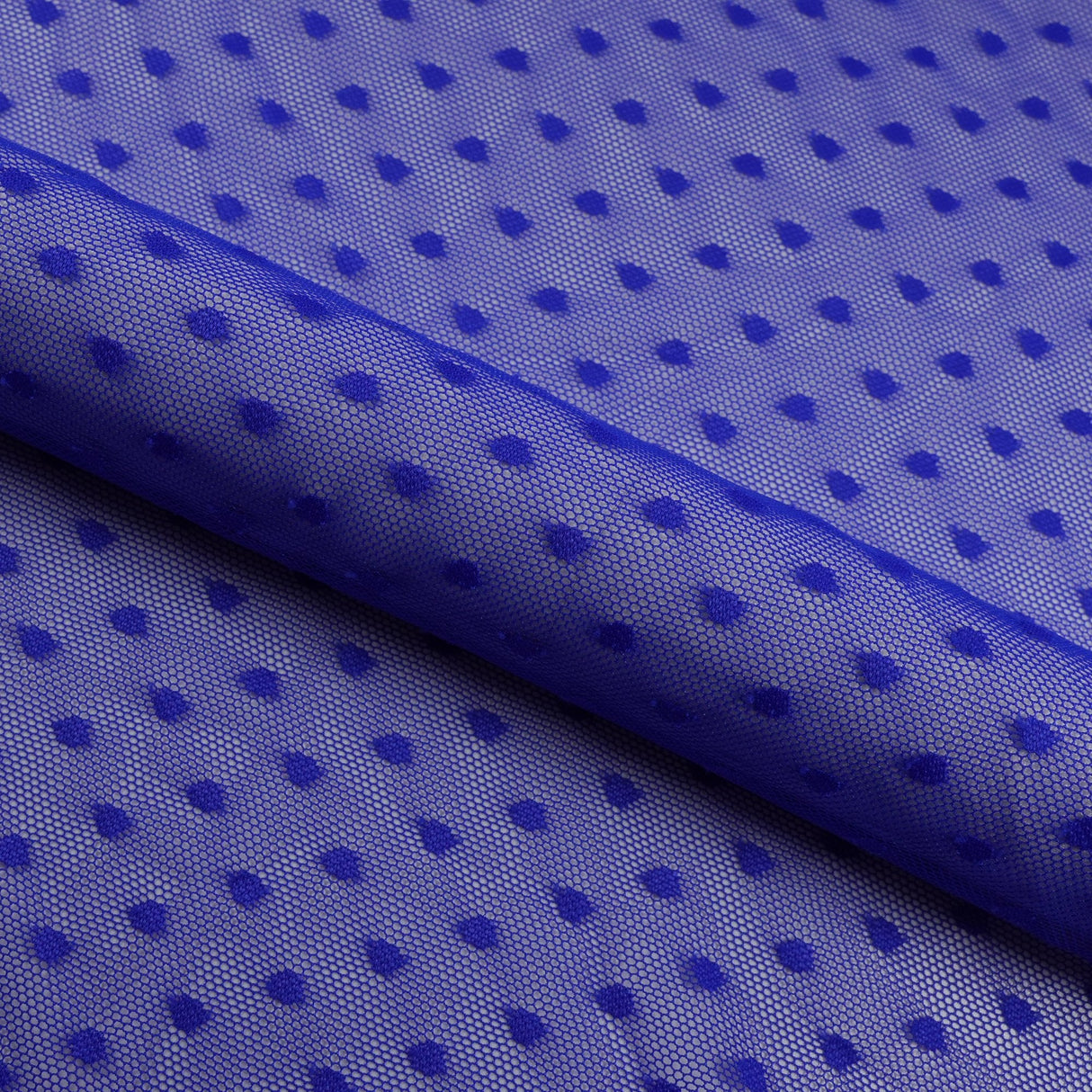 Polka Dot Stretch Mesh Fabric