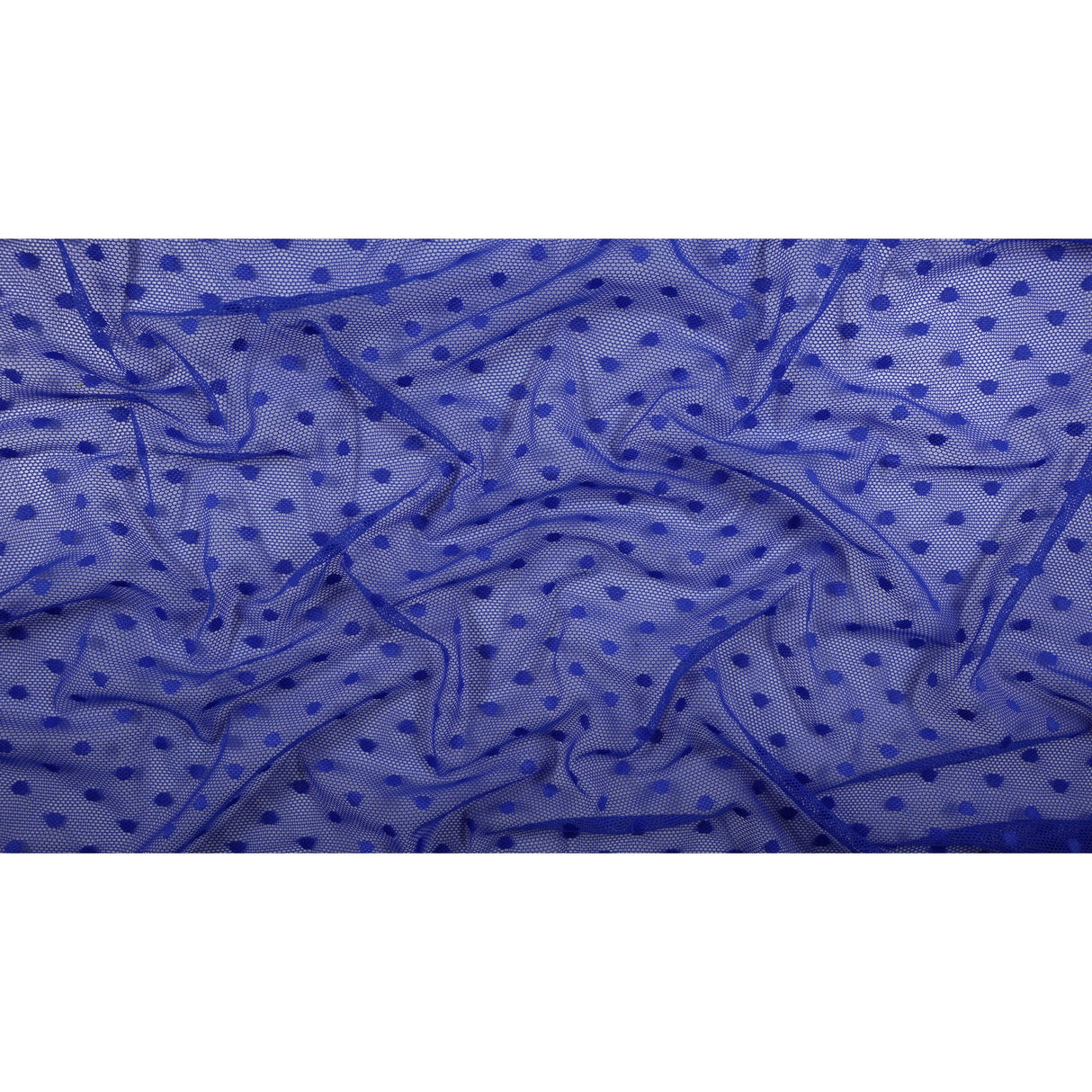 Polka Dot Stretch Mesh Fabric