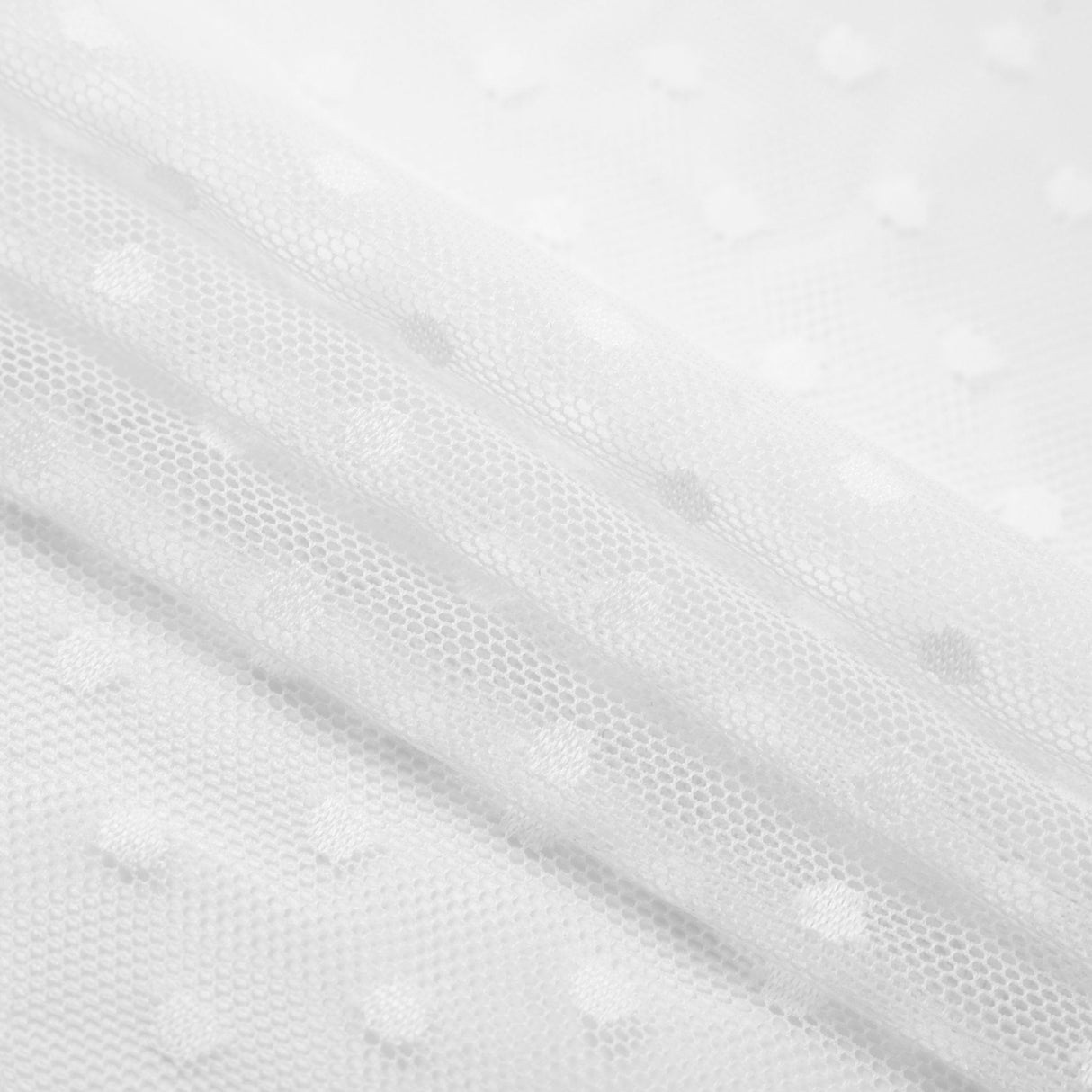 Polka Dot Stretch Mesh Fabric