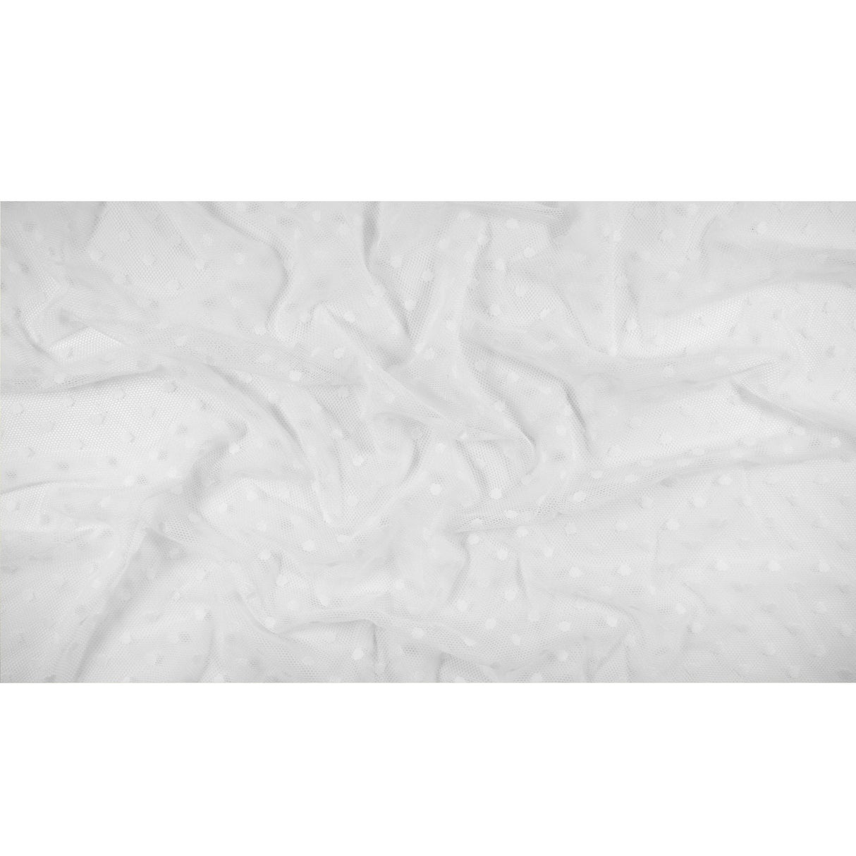 Polka Dot Stretch Mesh Fabric
