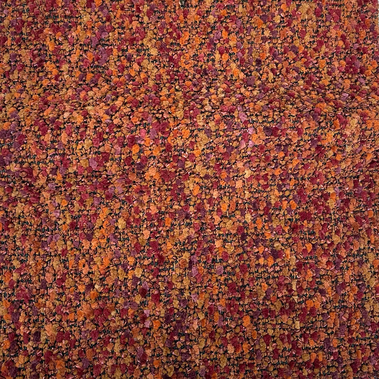 Boucle Upholstery Fabric by the Yard - Cora Solid Multi-Tonal Texture