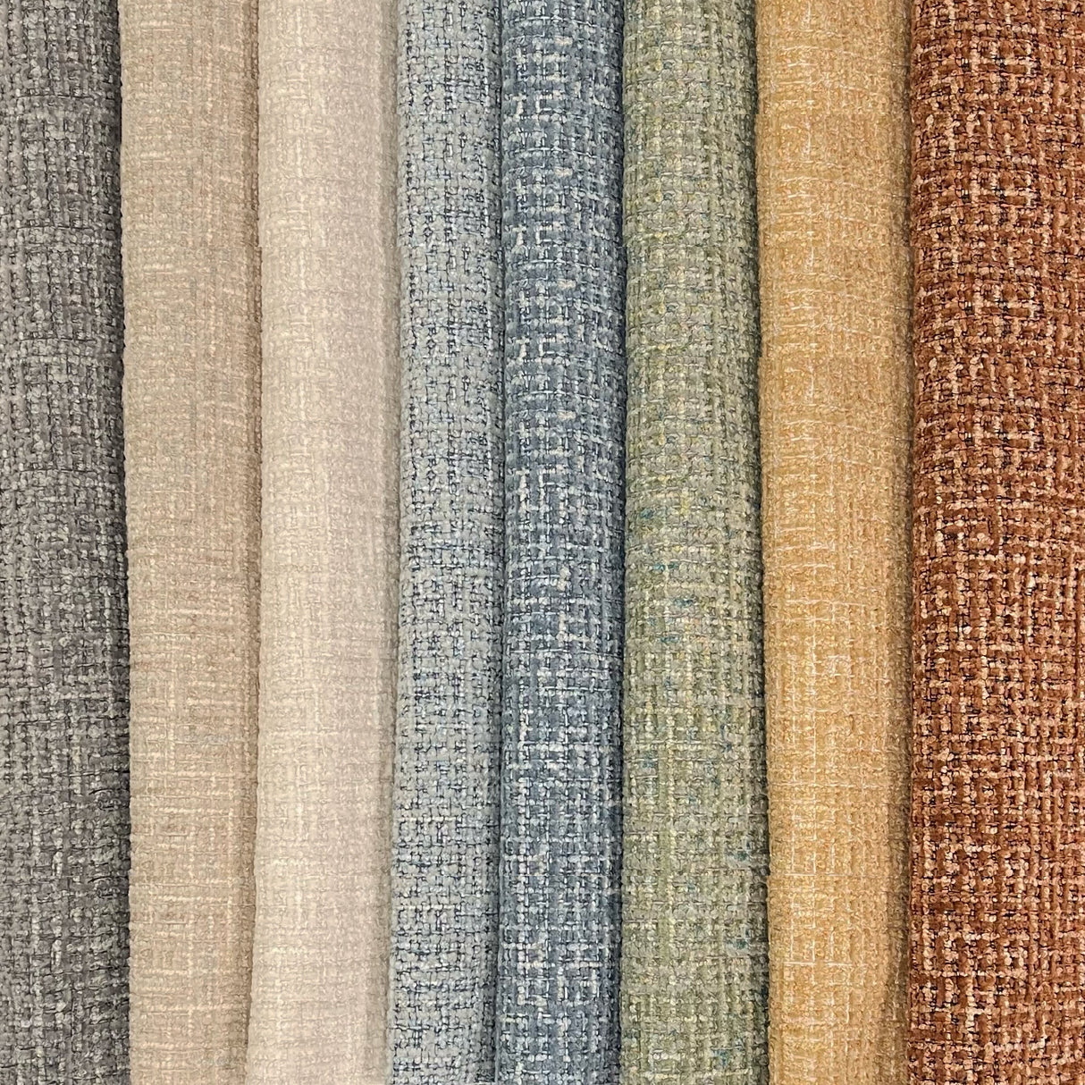 Chenille Upholstery Fabric Devon Boucle Yarn Texture by the Yard
