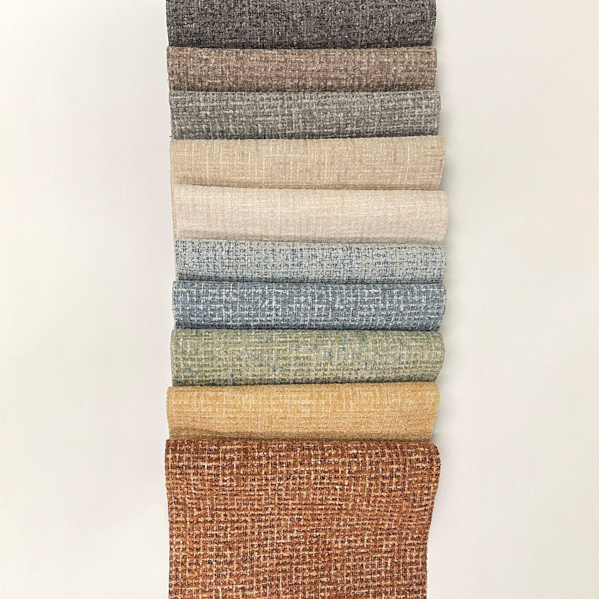 Chenille Upholstery Fabric Devon Boucle Yarn Texture by the Yard