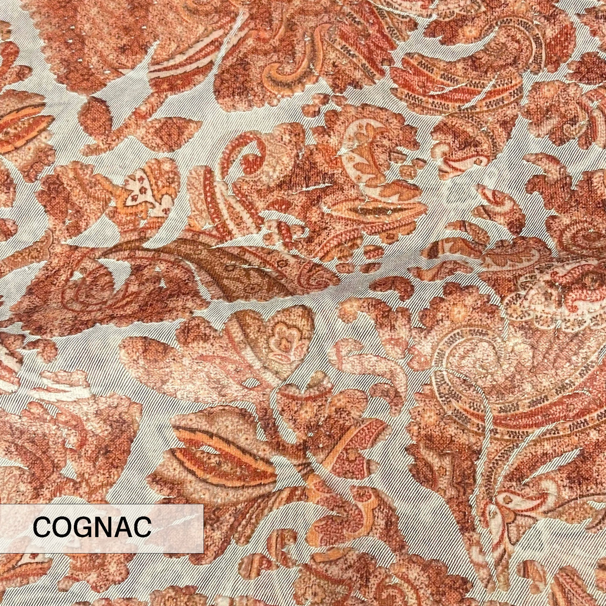 Cut Velvet Upholstery Fabric Florian Botanical Paisley