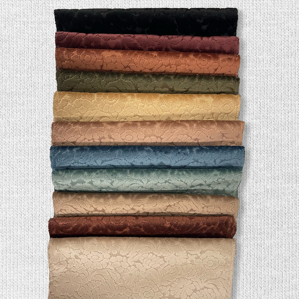 Cut Velvet Upholstery Fabric Eleanor Botanical Flair by the Yard