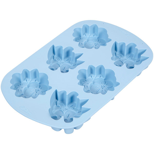 Wilton Floral Party Silicone Mold – 6 Cavity