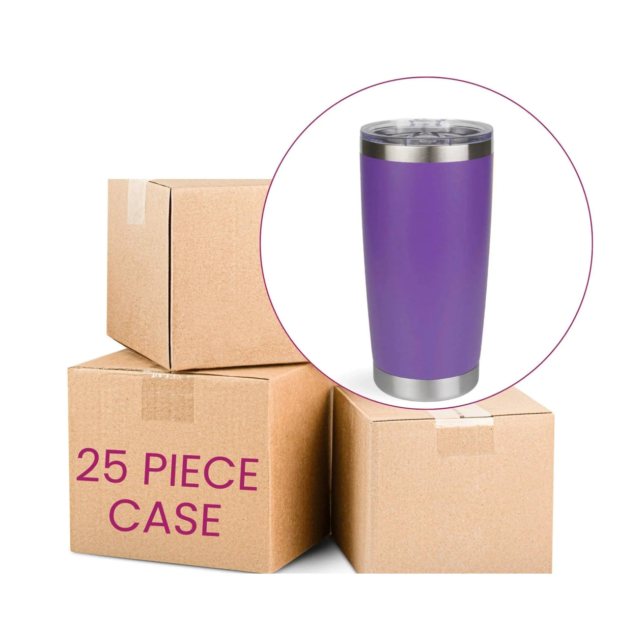 20 oz Travel Tumbler - Purple