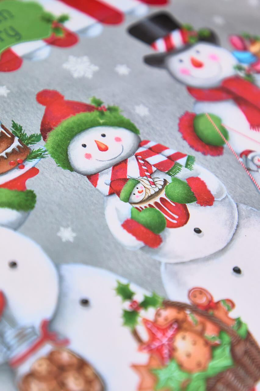 17.3" Snowman Bakery Christmas Tray