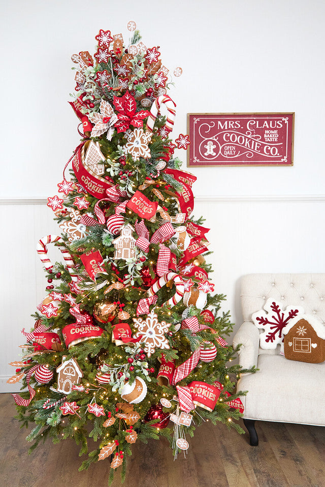 Gingerbread Sprays Mini Bundle Christmas Tree Decorating Spray Kit with Floral Accents