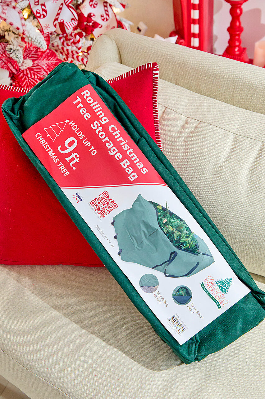 Rolling Christmas Tree Storage Bag - Green