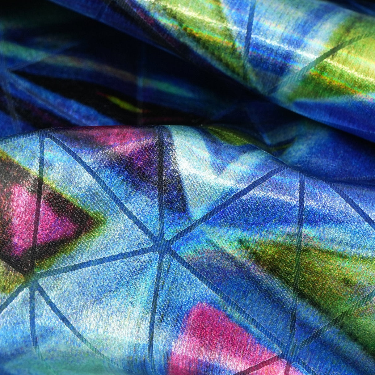 Triad Foiled Spandex Fabric - Foiled Pattern, 58" Width (1 Yard)