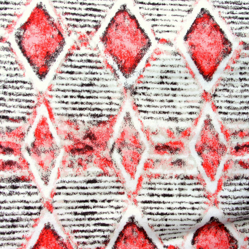 Cotton Knit Tribal Print Fabric