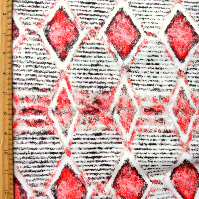 Cotton Knit Tribal Print Fabric