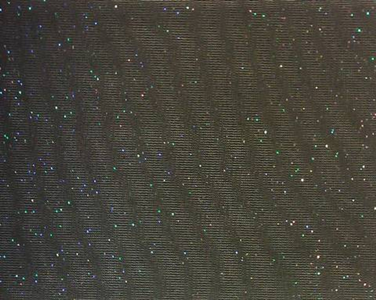 1 Yard Tricot Solid Black with Glitter Fabric 58/60 Inches Wide