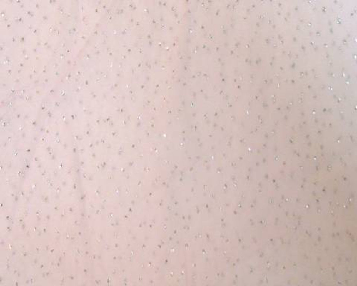 1 Yard Tricot with Dot Glitter Pink Fabric 58/60 Inches Wide