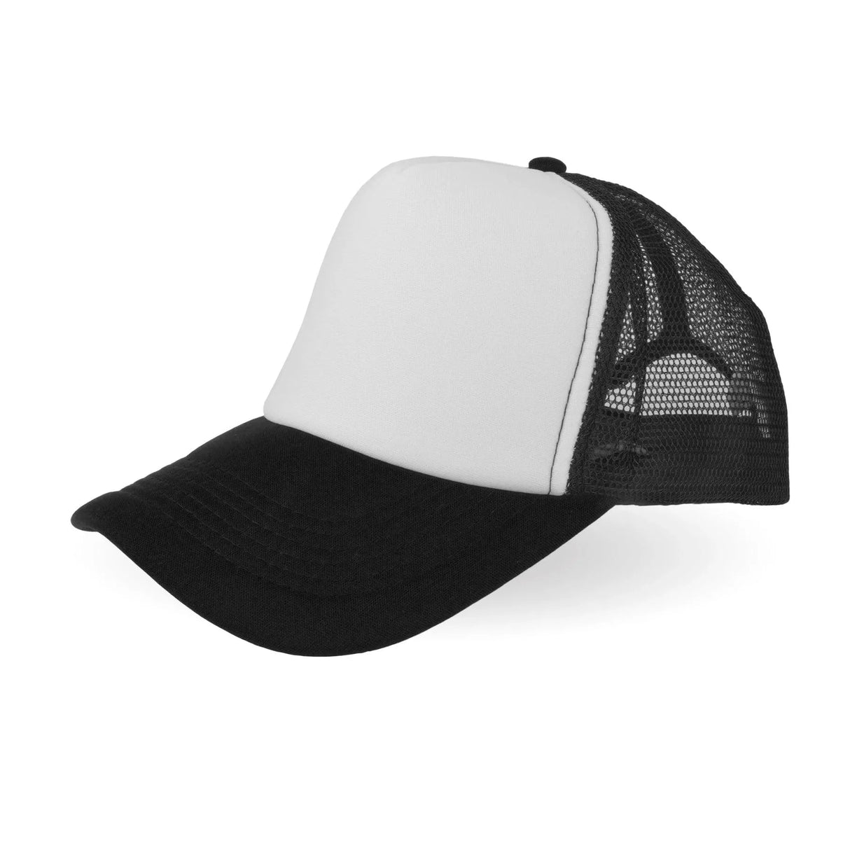 Trucker Hat - Black & White (One Size Fits All)