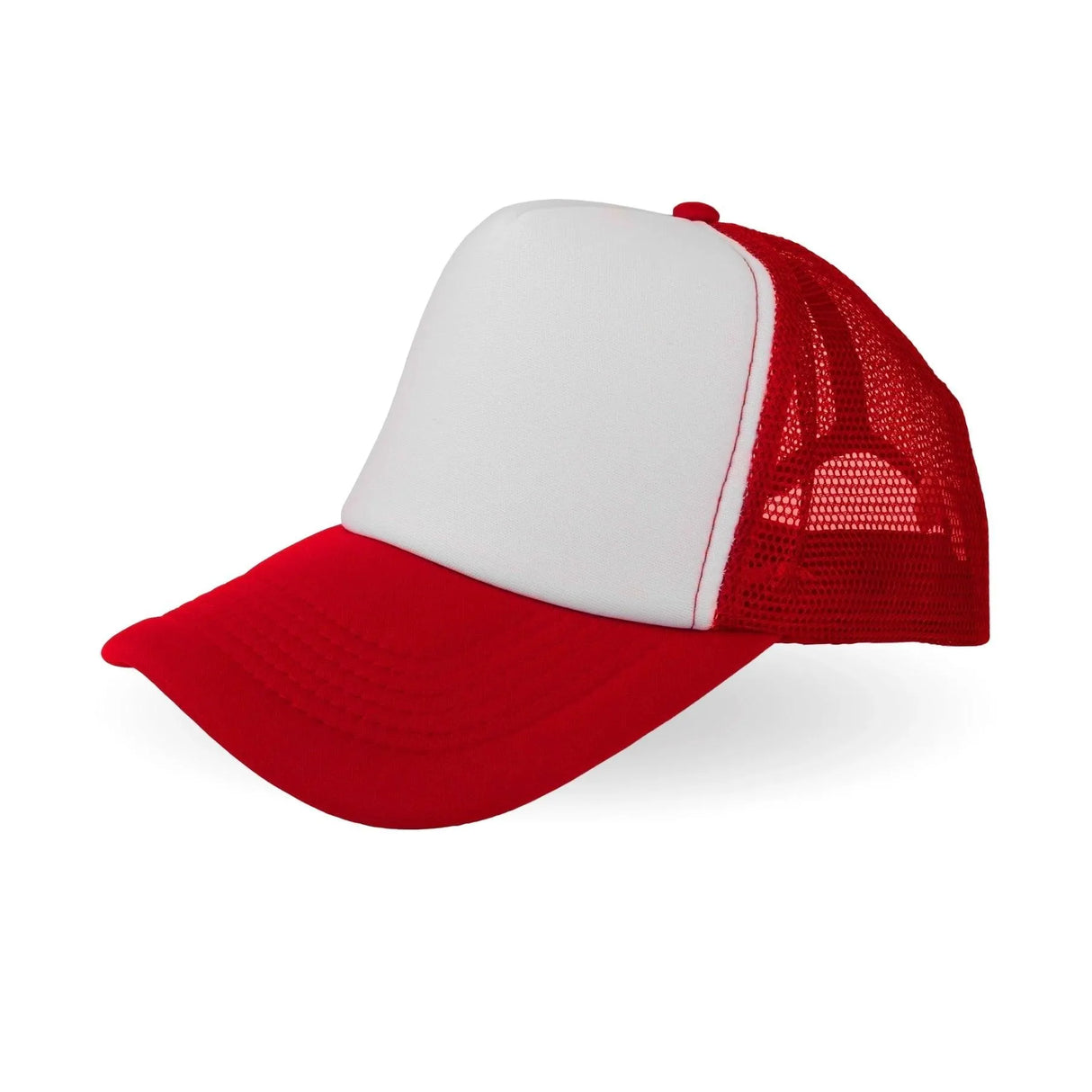 Trucker Hat - Red & White (One Size Fits All)