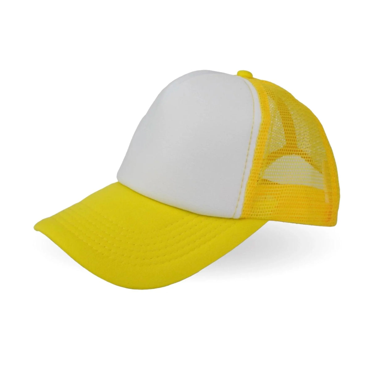 Trucker Hat - Yellow & White (One Size Fits All)