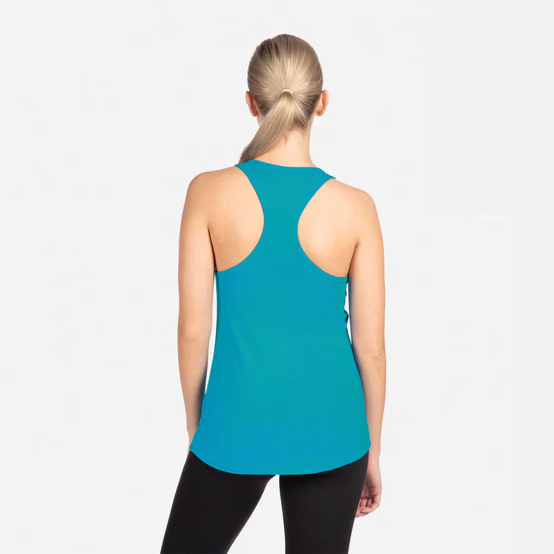 Next Level 1533 Women's Tank Top Lightweight Cotton Poly Jersey Fabric - Turquoise, Racerback, 30 Singles, 135 Grams/4.0Oz (1 Unit)