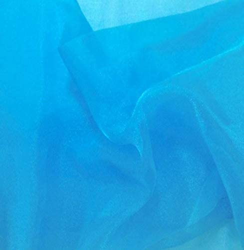 1 Yard Fabric Collections Inc. Sparkle Crystal Sheer Organza, 60? Wide 100% Polyester Shiny Fabric