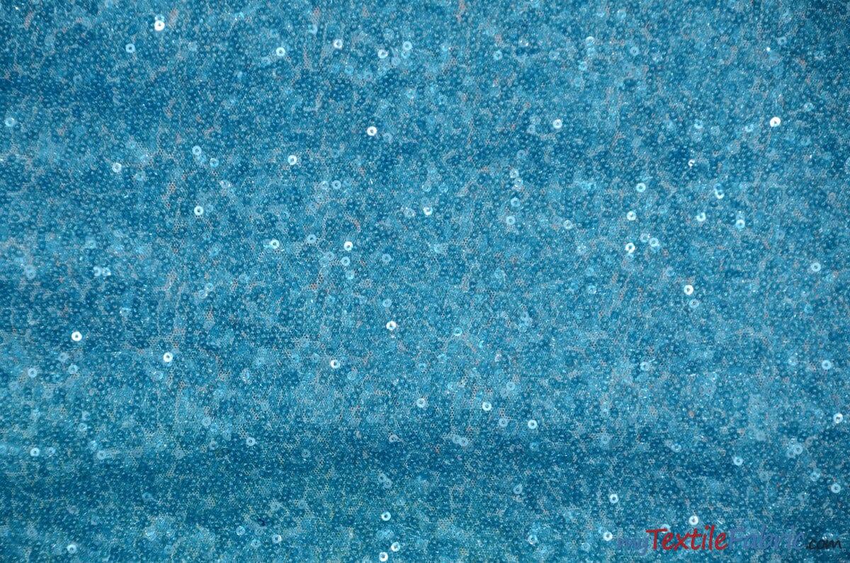Glitz Mesh Sequins Polyester Fabric - 3Mm Glitter Sequins, 52" Width, Multiple Colors (1 Yard)