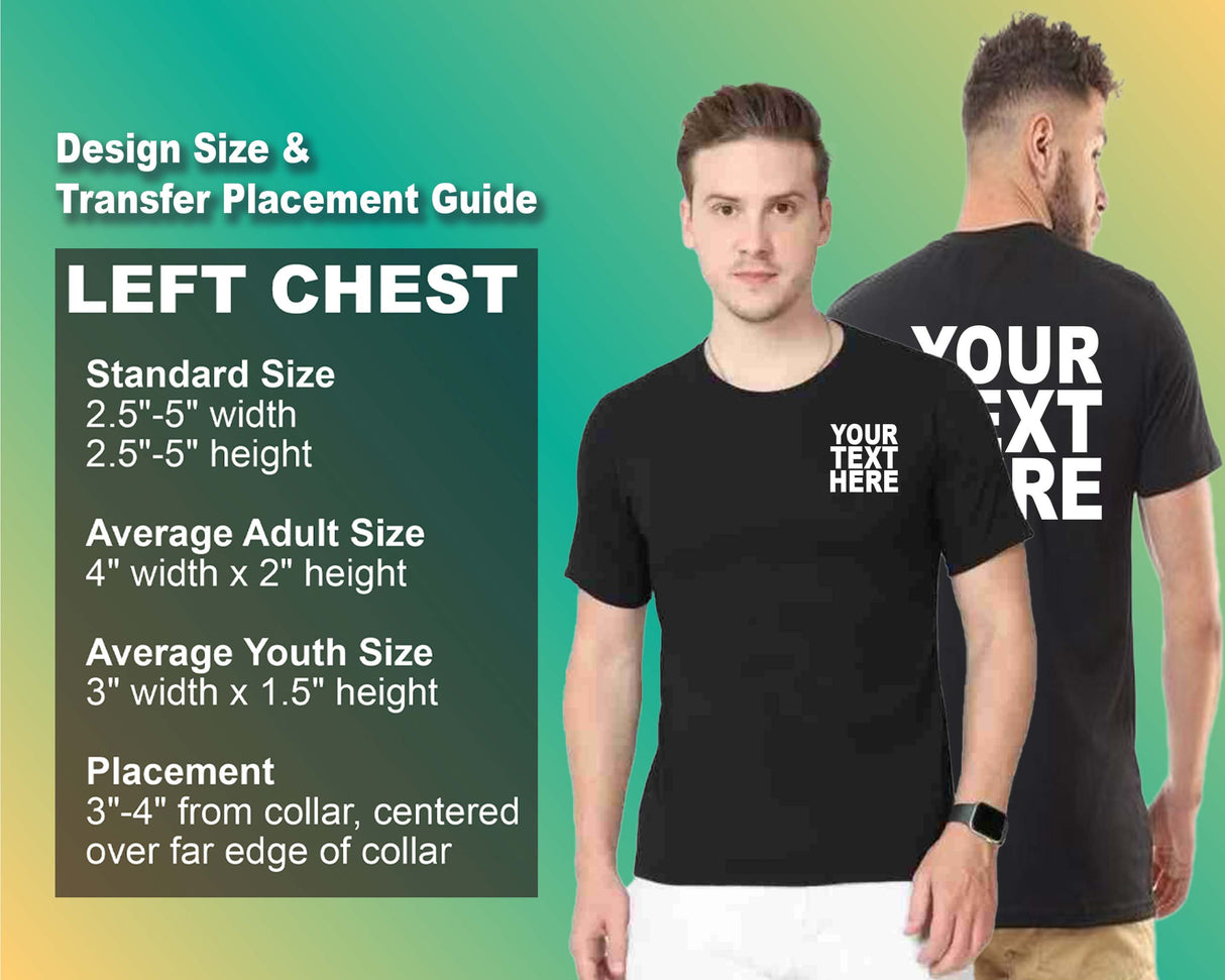 Pack: 12 Fast Custom Logo T-Shirts – Print Your Brand or Business Design on Both Sides (Black)