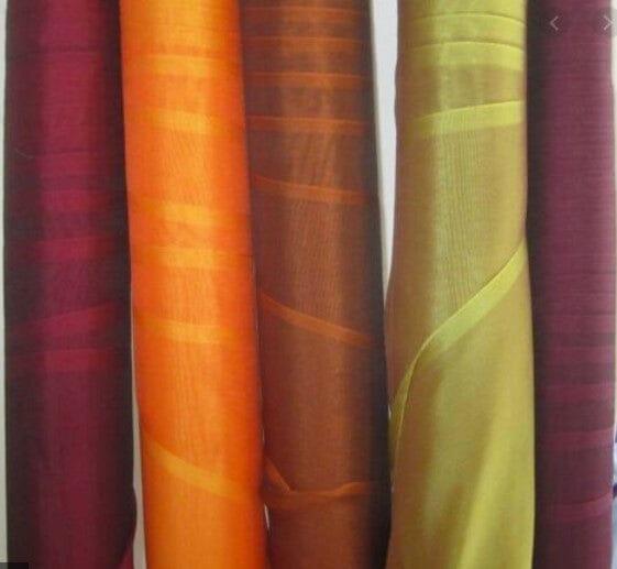 Two Tone Chiffon Polyester Fabric - Iridescent Sheer, 58/60" Width, Multiple Colors (Yards, Bolts, Sample Swatch)