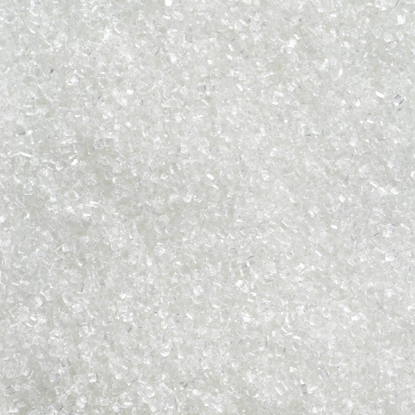 DecoPac White Sanding Sugar Sprinkles 33 oz. handheld container
