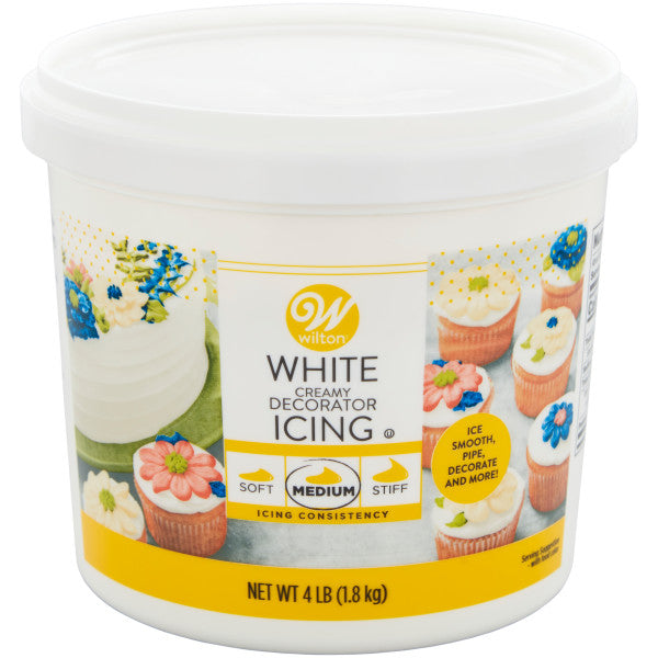 Wilton Creamy White Decorator Frosting – 4 lb. Icing Buttercream