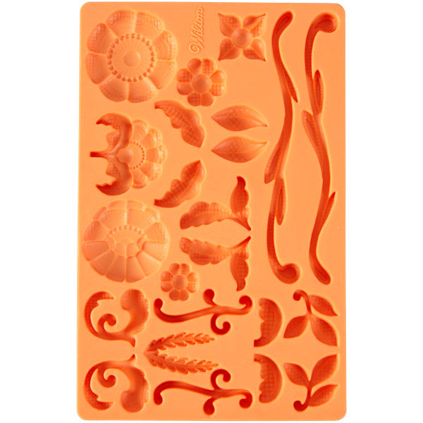 Wilton Lace Fondant and Gum Paste Silicone Mold, 23-Cavity