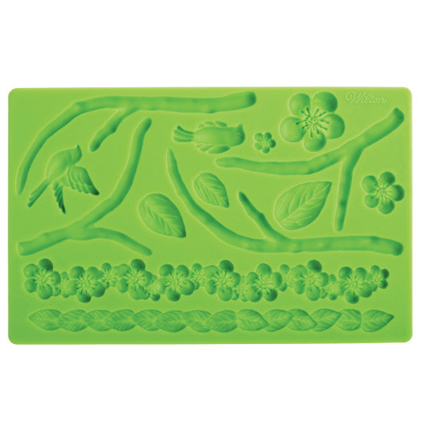 Wilton Silicone Nature Designs Fondant and Gum Paste Mold - Cake Decorating Supplies