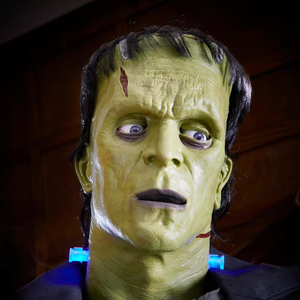 7-ft Animated LED Frankensteins Monster Halloween Decoration with Lighted Neck Bolts