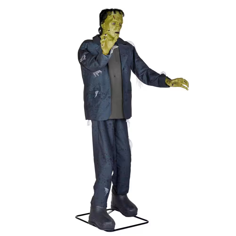 7-ft Animated LED Frankensteins Monster Halloween Decoration with Lighted Neck Bolts
