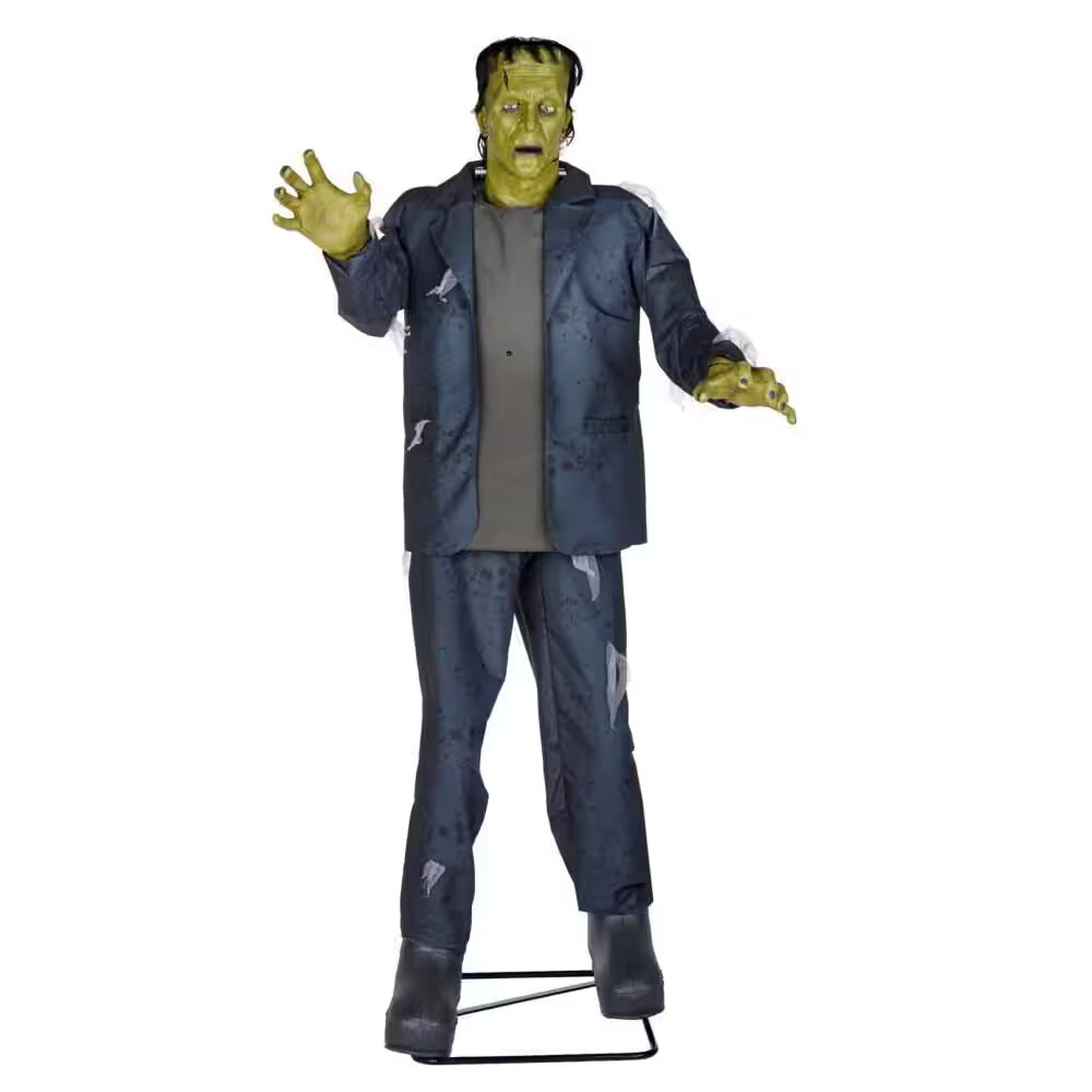 7-ft Animated LED Frankensteins Monster Halloween Decoration with Lighted Neck Bolts