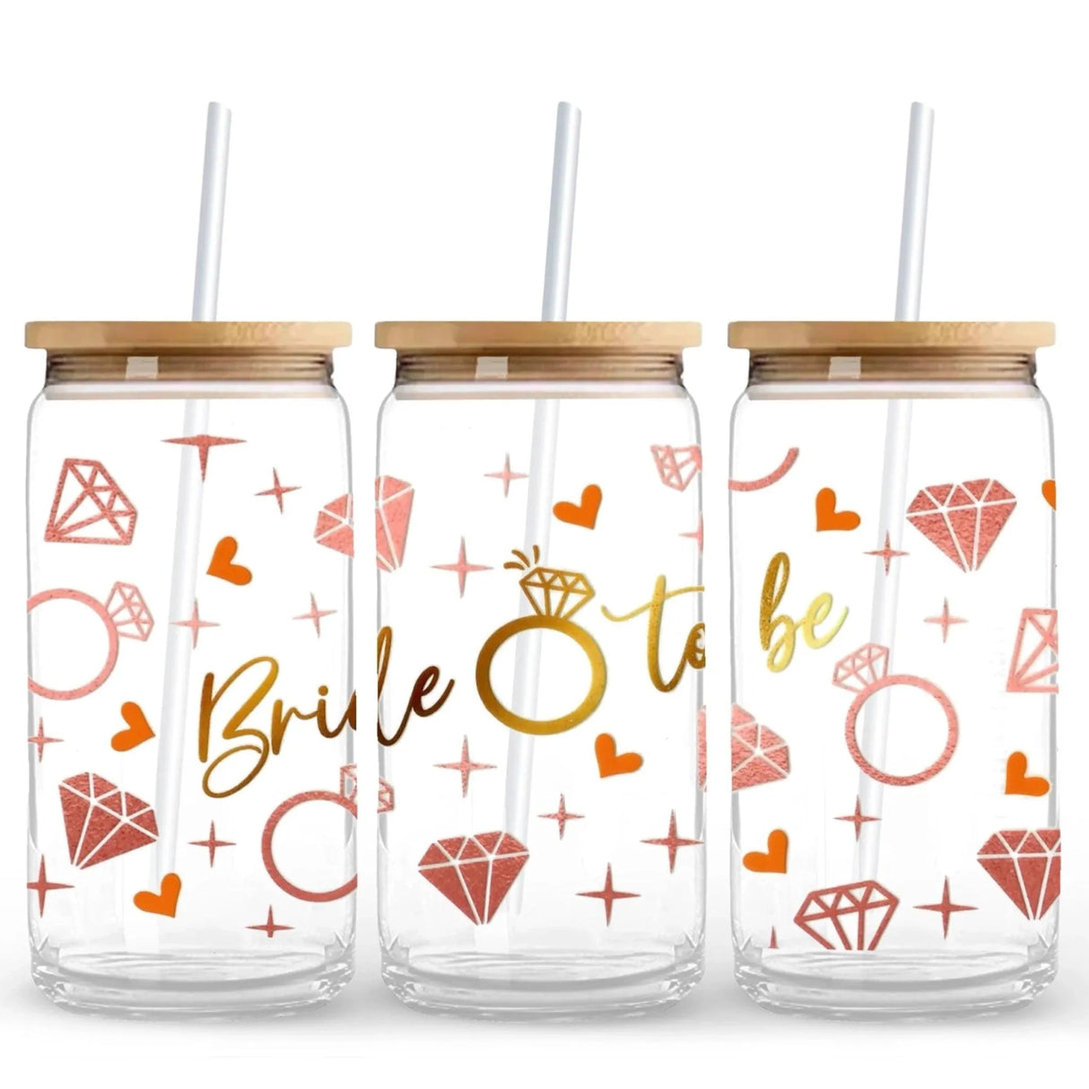 UV DTF Wrap - Bride-To-Be (9.7" x 4.3")