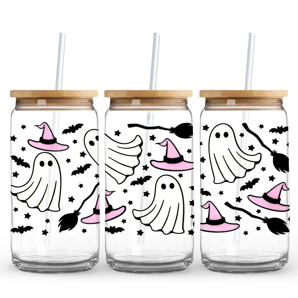 UV DTF Wrap - Dancing Ghosts & Magic Spells (9.7" x 4.3")