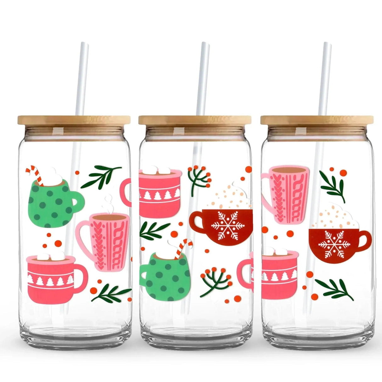 UV DTF Wrap - Holiday Cozy Cocoa (9.7" x 4.3")