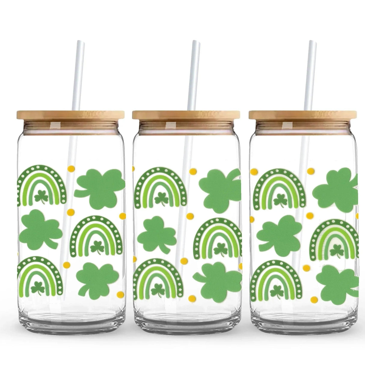 UV DTF Wrap - Lucky Rainbows (9.7" x 4.3")