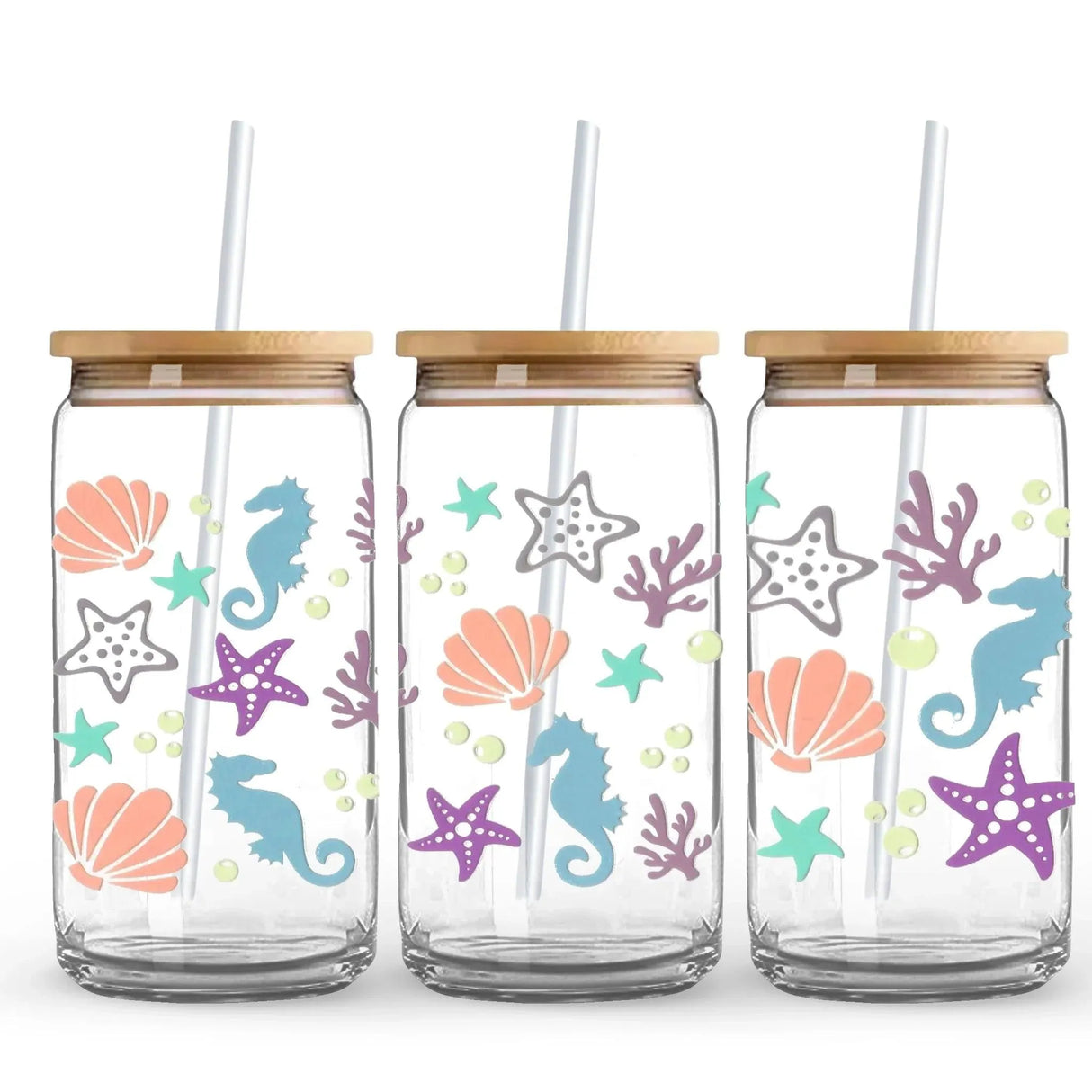 UV DTF Wrap - Sealife (9.7" x 4.3")