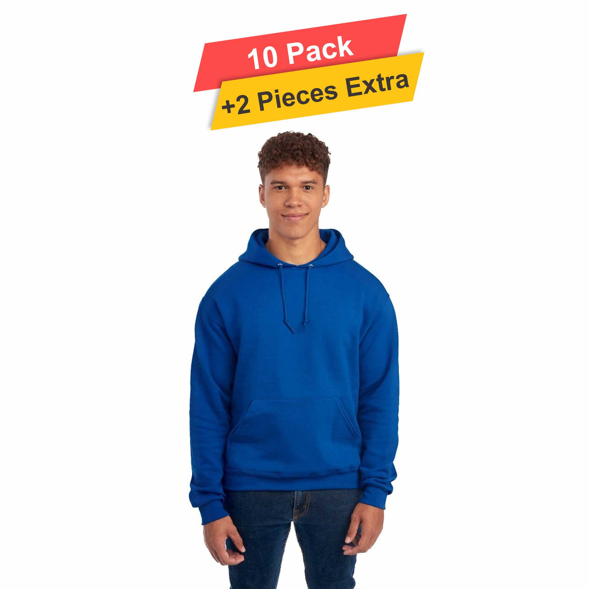 Fleece Pullover Hoodie - 10 Pack - 7.62oz/yd2 - 100% Polyester