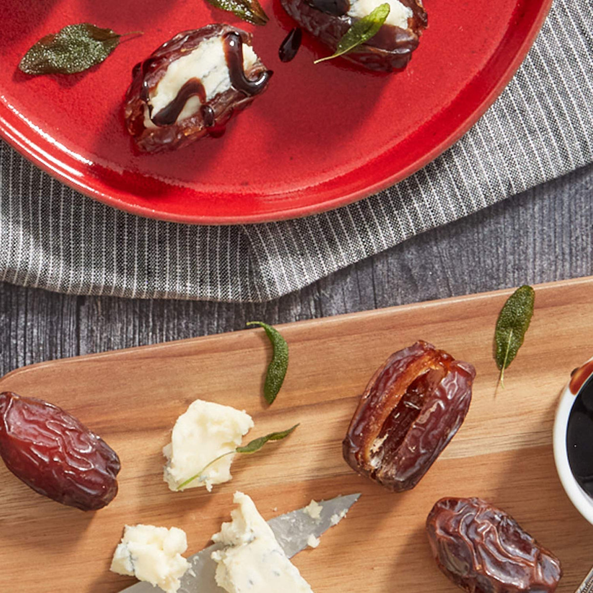 Sweet Dates Filled with Creamy Blue Cheese