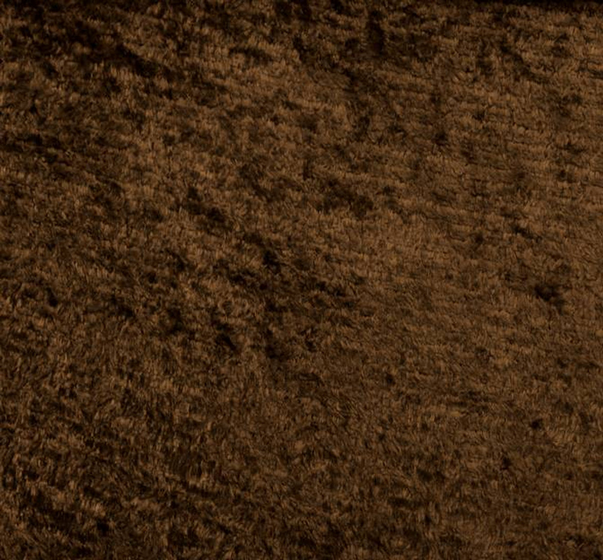 1 Yard Velour Chenille Brown Fabric 58 by 60 Inches Wide 100% Polyester